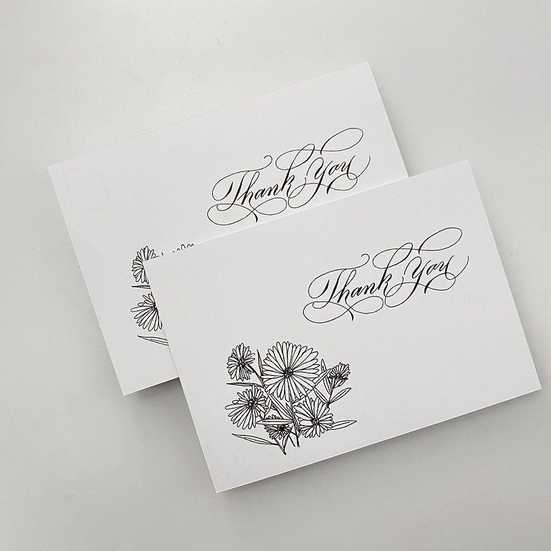 【Postcard】Little Daisy Thank You Card - การ์ด/โปสการ์ด - กระดาษ 