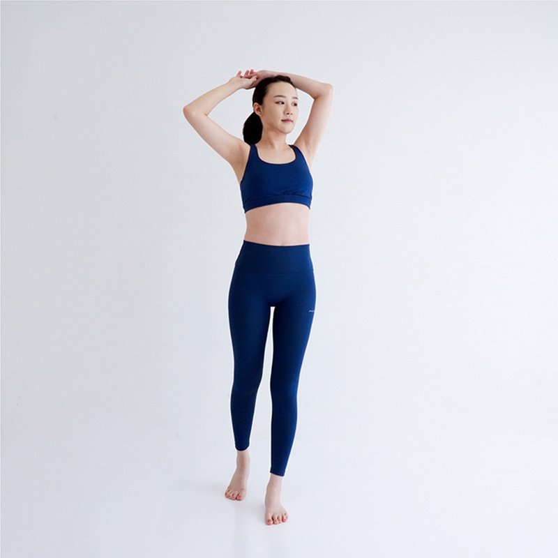 【Mukasa】FITNESS 高彈運動緊身褲 - 電力藍 - MUK-22961 - 瑜珈服/瑜珈褲 - 其他材質 藍色