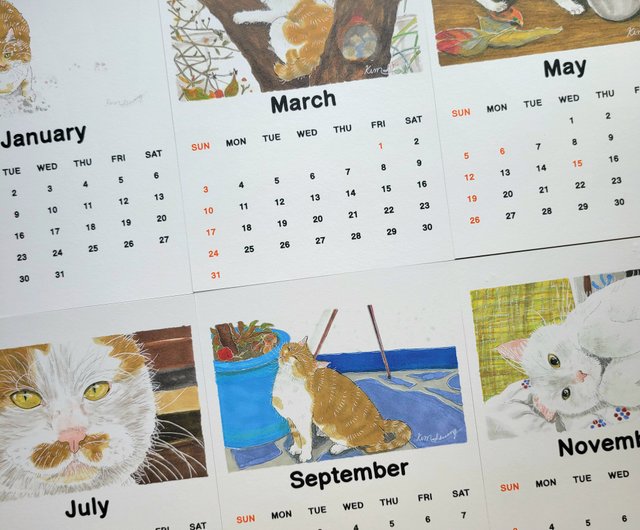 DRAEGER CATS Paris 2024 新品 カレンダーねこ 猫 ネコ 猫 カレンダーねこ 新品 ネコ DRAEGER CATS 2024 Paris（ド