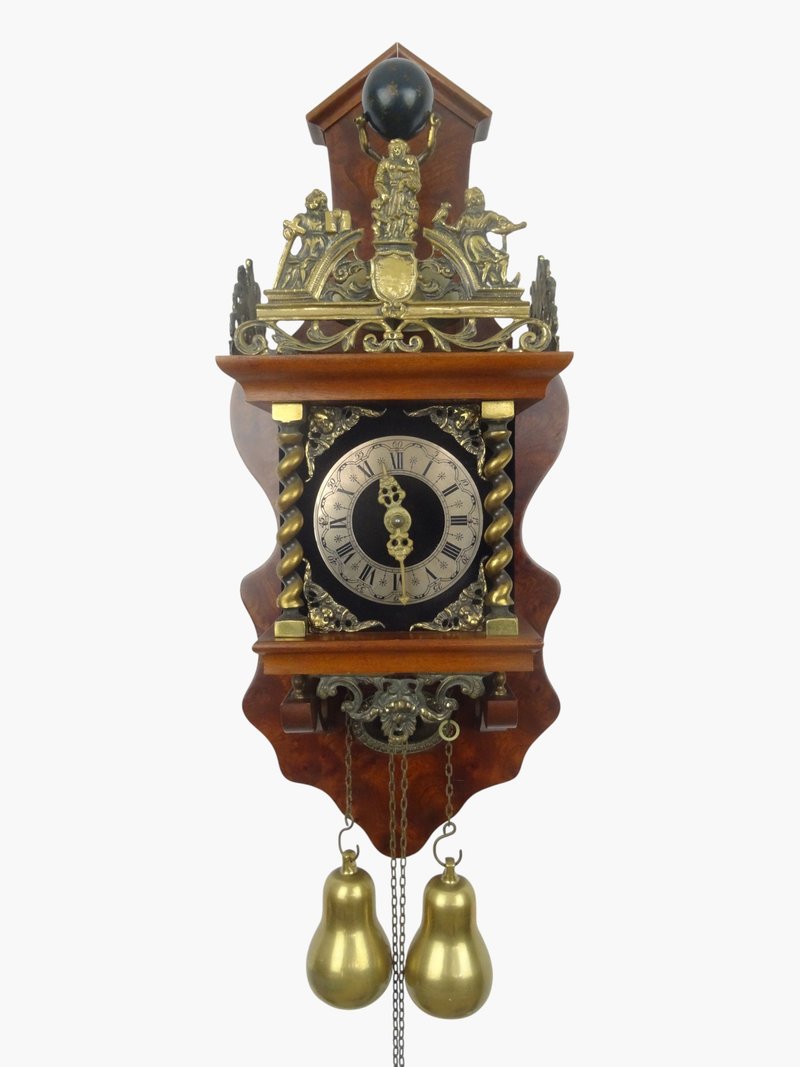 Zaanse Dutch Wall Clock Vintage Antique 8 day (Warmink WUBA Junghans Era) - นาฬิกา - ไม้ สีนำ้ตาล