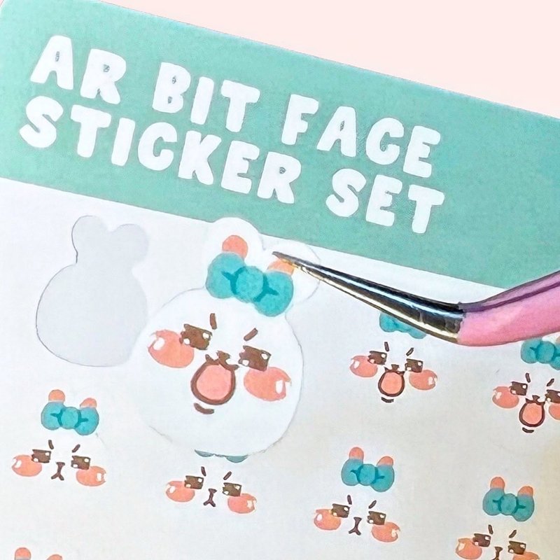 Littleland森林朋友 FACE-STICKER SET - 貼紙 - 紙 多色