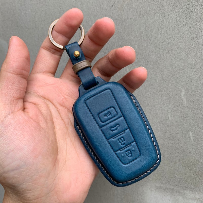 Buttero Leather car key case, car key cover, Toyota - Keychains - Genuine Leather Brown