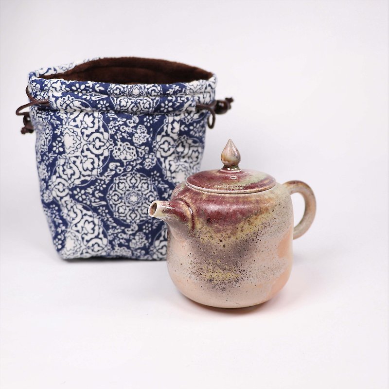 Ming dynasty kiln, firewood, copper, red, gray, white porcelain, pot - Teapots & Teacups - Porcelain Multicolor