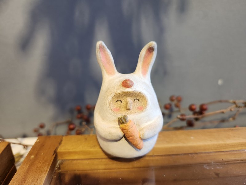 cutesmall original 12 zodiac series-rabbit - Stuffed Dolls & Figurines - Pottery 