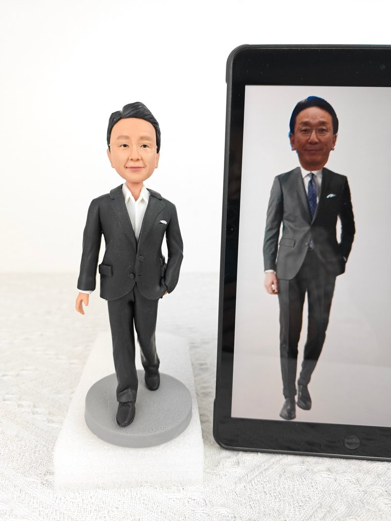客製化人物公仔 人偶 3D人像畫 似顏繪 肖像 定製 生日 紀念 114 - 公仔/玩偶 - 黏土 多色