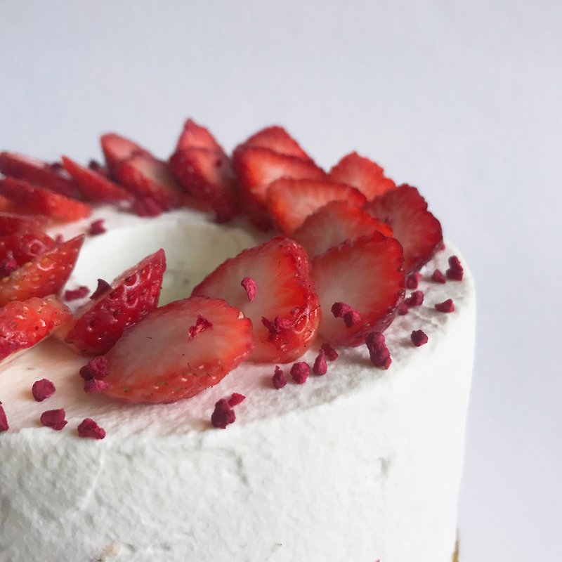 【Chiffon Cake】Customized fresh cream cake | 6 inches, 8 inches, double layer - Cake & Desserts - Fresh Ingredients 
