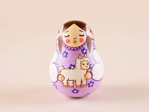 FirebirdWorkshop Musical roly-poly Russian doll with lamb Roly-poly
