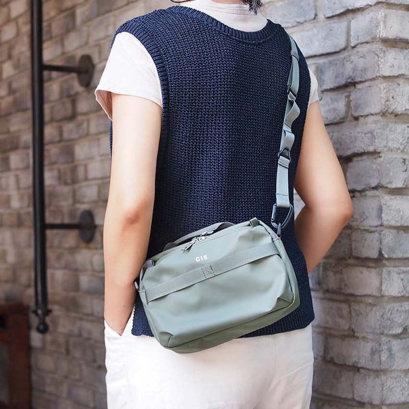 Japanese casual functional water-repellent lightweight nylon side back/crossbody bag Made in Japan by CIE - Messenger Bags & Sling Bags - Waterproof Material 