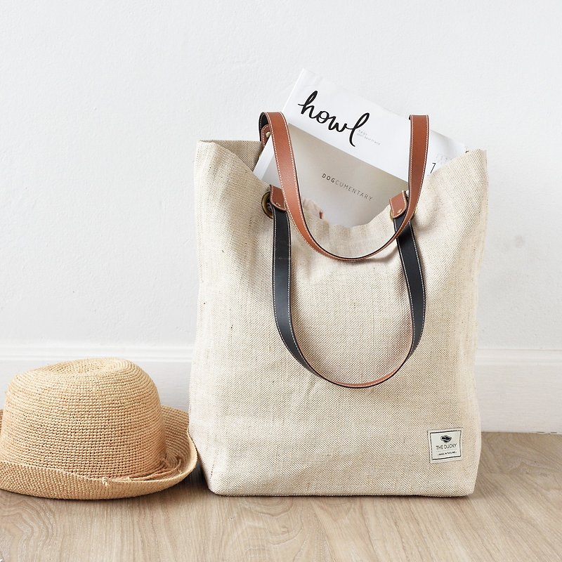 Basic tote - Off white - Handbags & Totes - Cotton & Hemp White