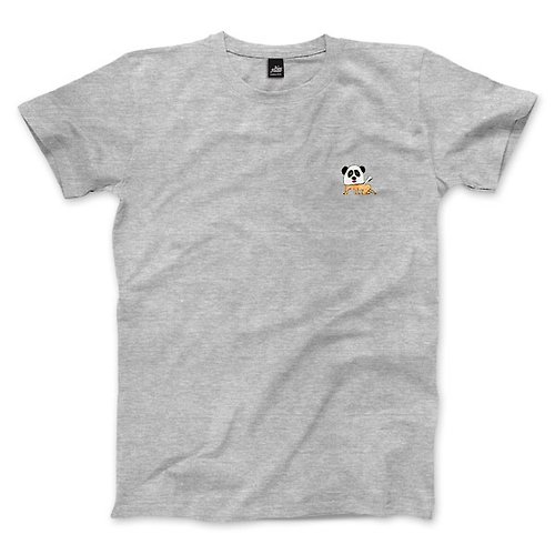 ViewFinder 熊熊飛起來 - 深麻灰 - 中性版T恤