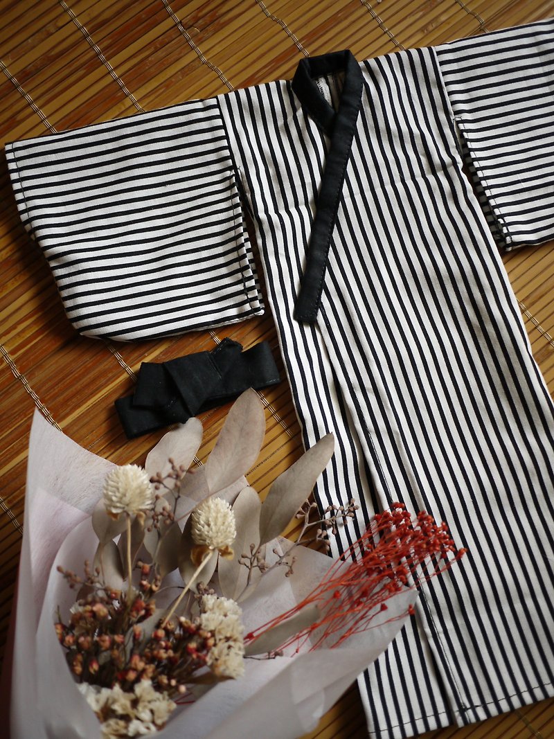 *in stock*+BOY'S Stripes Yukata+(1/4BJD Clothes) - ตุ๊กตา - ผ้าฝ้าย/ผ้าลินิน 