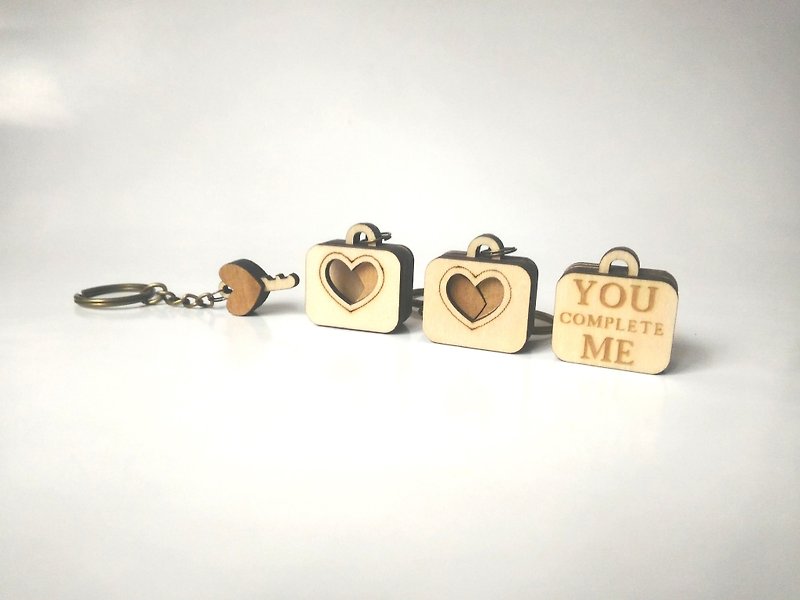 You Complete My Pair of Ornaments-Couples / Couples Essential - Keychains - Wood 