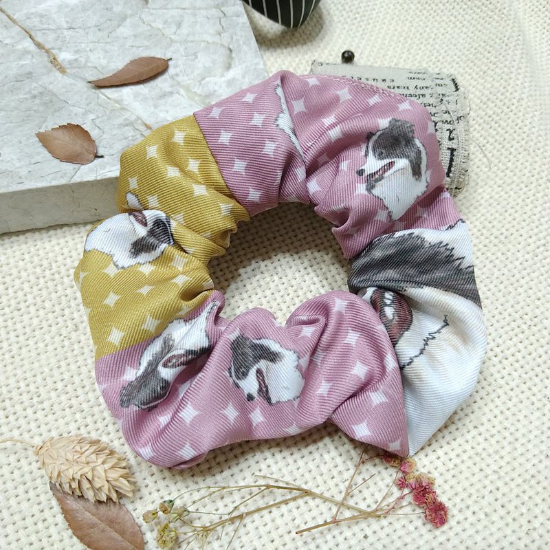 邊境牧羊犬-白狐狸-拉不拉多-傑克羅素-黃粉星芒-大腸髮圈馬尾 - 髮夾/髮圈 - 聚酯纖維 