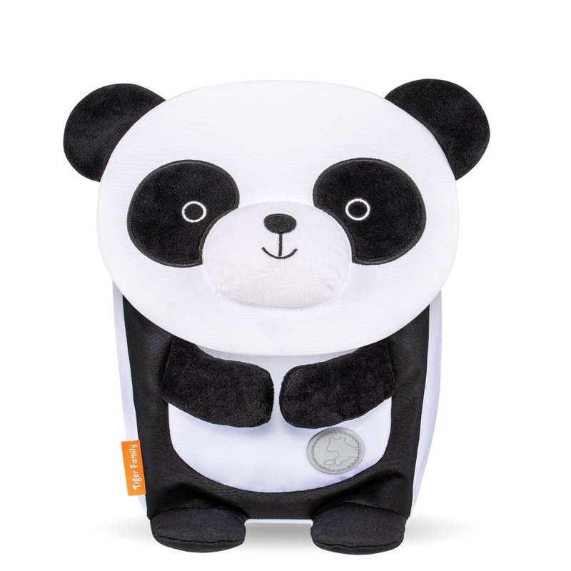 聖誕禮物 動動好朋友 幼兒後背包-抱抱熊貓  可張手抱抱 透氣背墊 - 後背包/背包/書包 - 聚酯纖維 白色
