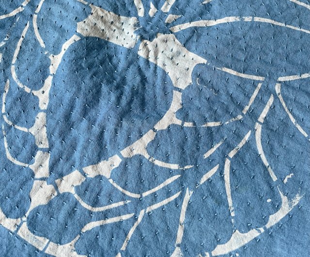 日本製 藍染 刺子 Japanblue sashiko Patchwork Tote BAG 柔らか