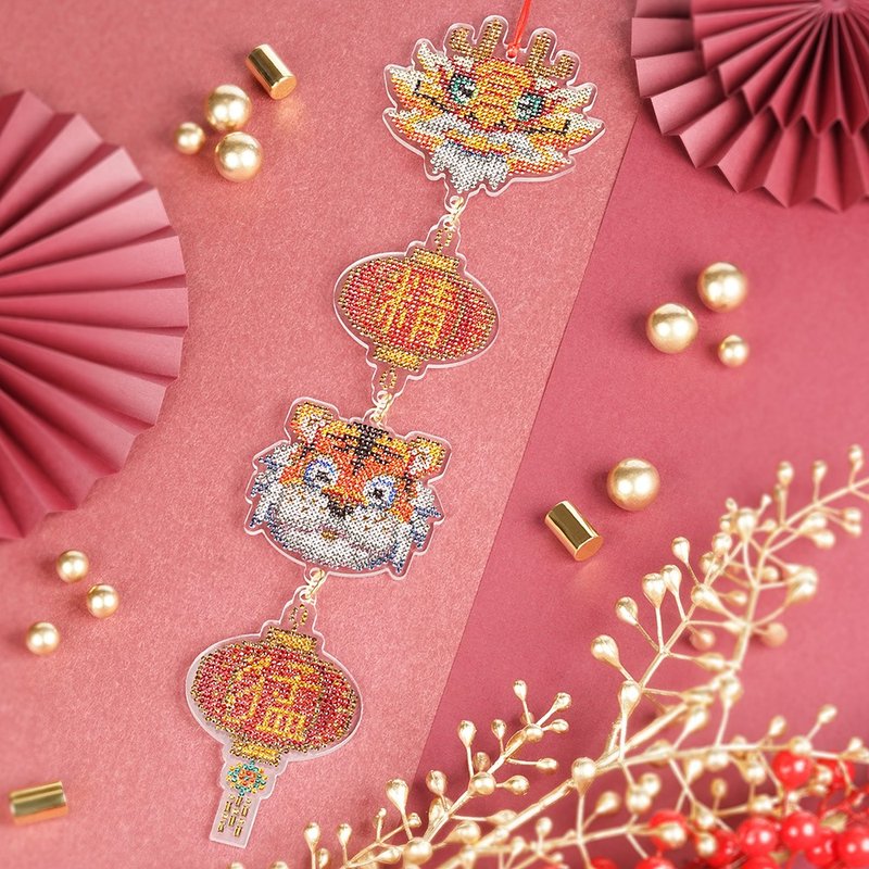 Rhinestone Craft 農曆新年掛飾系列 | SET - H - 其他 - 其他材質 紅色