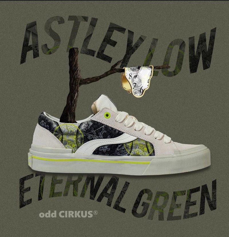 odd CIRKUS ASTLEY LOW ETERNAL GREEN 永恆 - 女休閒鞋/帆布鞋 - 橡膠 白色