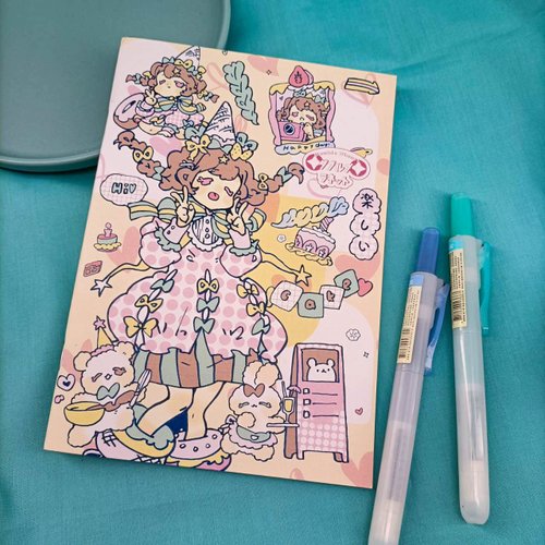 嗶嗶畫畫 DP049 雙星樂園空白筆記本C /blank notebook C