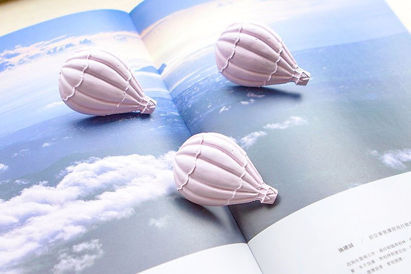 熱気球ディフューザー石ベントクリップウェディングスモールシングスバースデーギフトバレンタインデーギフト交換ギフト - アロマ・線香 - その他の素材 ピンク