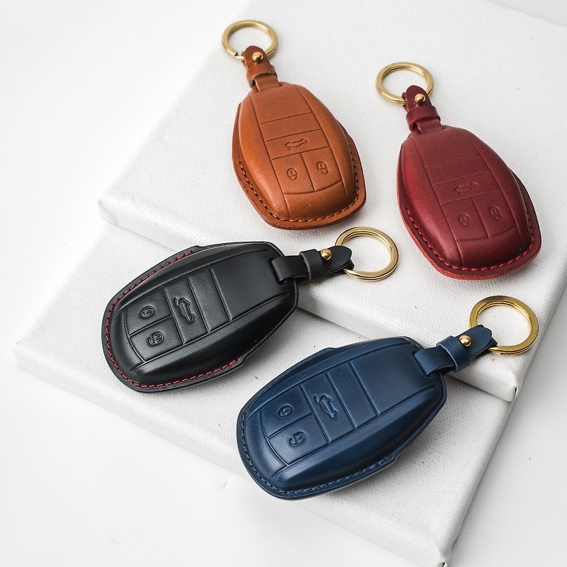 Bentley 賓利 GT Continental 鑰匙皮套 汽車鑰匙套 皮套 鑰匙套 - 鑰匙圈/鎖匙扣 - 真皮 