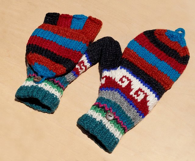Woolen knitted gloves - Essence of Himal