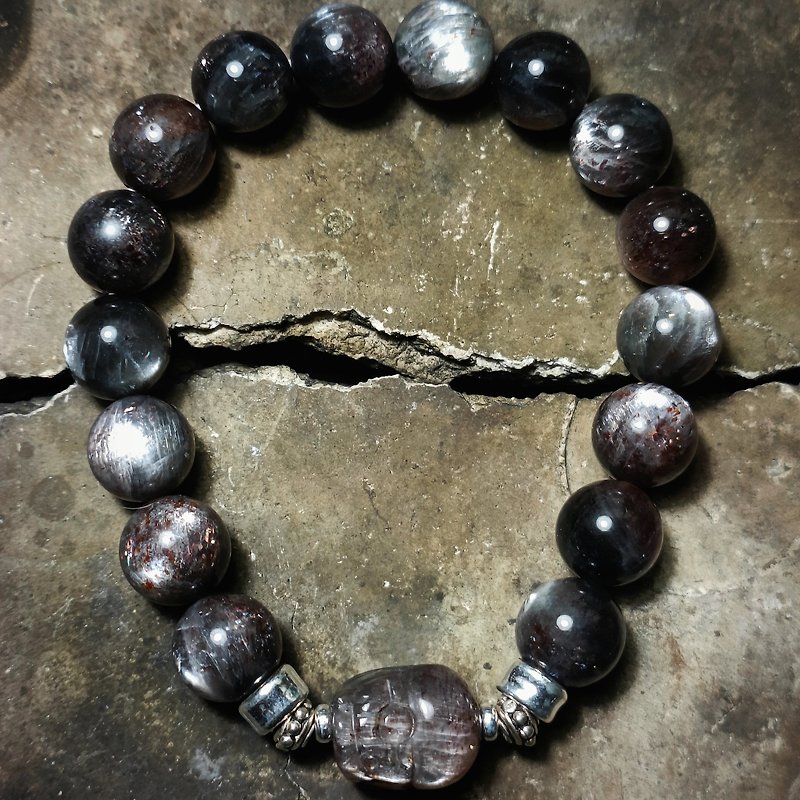 Heliolite Black Sun Stone - Bracelets - Gemstone Black