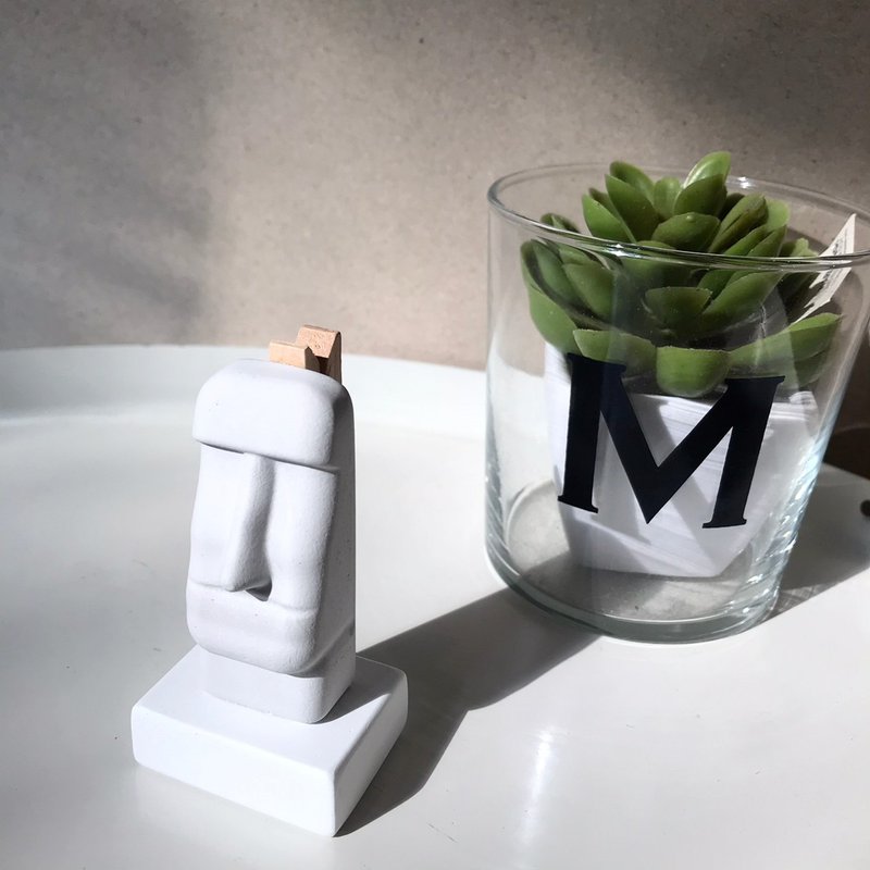 [MINI LIFE x Diary of Fragrance Sharing] Moai Diffusion Stone Note Folder/Business Card Holder - น้ำหอม - ปูน ขาว