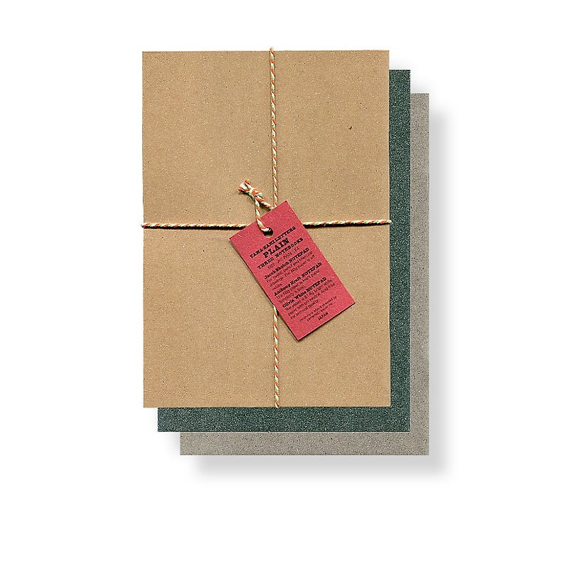 PLAIN THREE NOTEBOOKS - Notebooks & Journals - Paper Brown