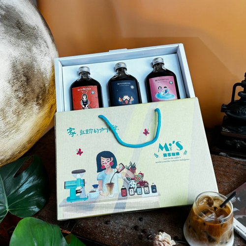 謎思咖啡 【咖啡禮盒】任選三款獨特風味濃縮 200ml