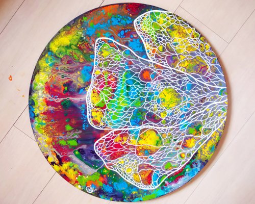 Chih Ying He Art 何芝迎繪畫 蝴蝶繪畫-像蝴蝶一樣生活 14