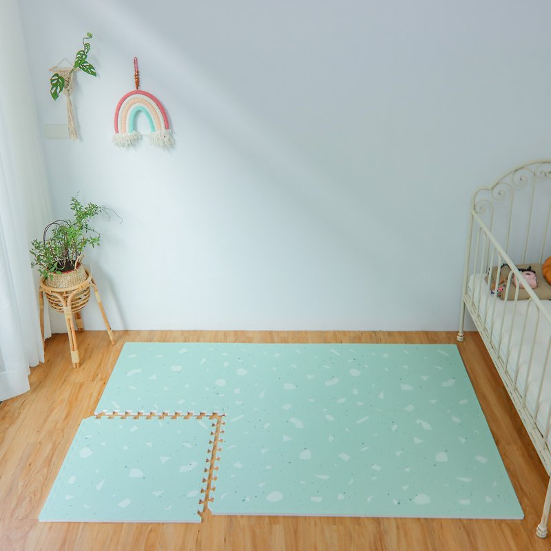 Playzu 台灣製 拼接地墊 巧拼 設計地墊 遊戲地墊 無毒巧拼 抹茶 - 地墊/地毯 - 其他材質 綠色