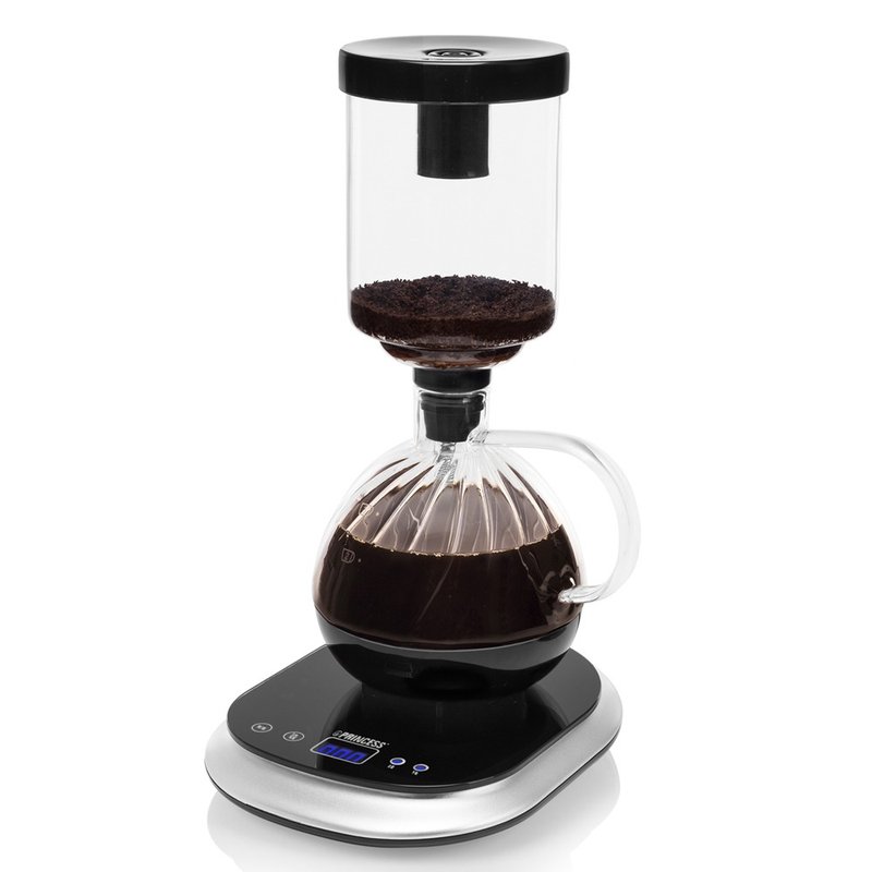 Dutch PRINCESS Electric Siphon American Coffee Machine - เครื่องทำกาแฟ - แก้ว สีดำ