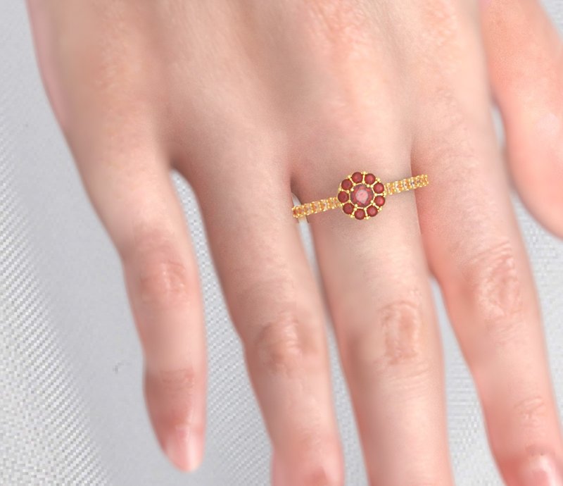 Check out !!!! Natural Ruby Ring made by Fine jewelry at Thailand - 戒指 - 銀 咖啡色