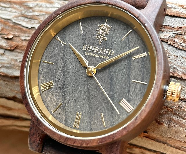木製腕時計】EINBAND Reise 定番 天然 木の時計 ウッドウォッチ クルミ