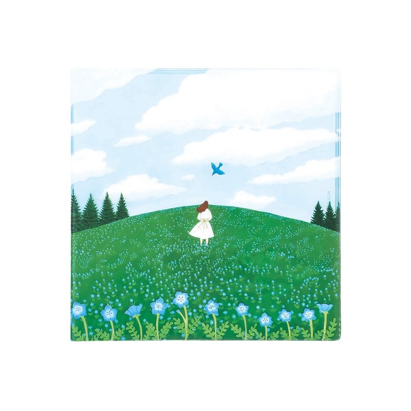 【KING JIM】HITOTOKI NOTE Pocket Notebook Square Size Blue Sky - Notebooks & Journals - Plastic Multicolor