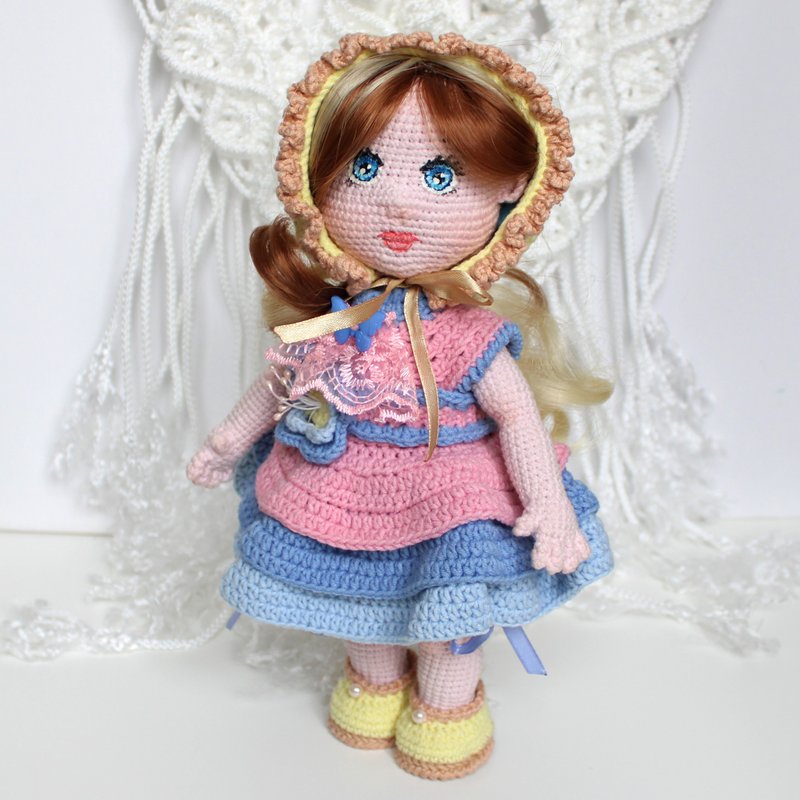 Personalized stuffed doll birthday gift for girl - 公仔/玩偶 - 其他材質 粉紅色