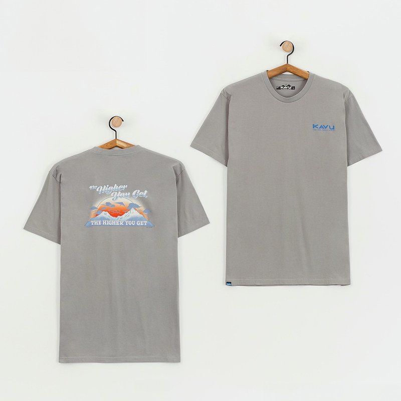 【Seattle KAVU】Get It Comfortable Organic Cotton Short T-shirt Perfect Gray #8120 - เสื้อยืดผู้ชาย - ไฟเบอร์อื่นๆ สีเทา