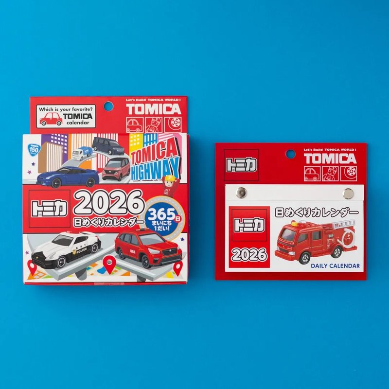 2026年 曆生活  TOMICA小車模型日曆 - 日曆/月曆/年曆 - 紙 