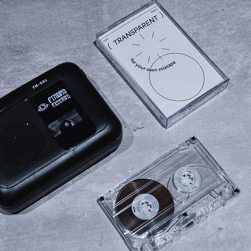FINDME HK | 香港卡式帶廠牌 透明色 空白卡式帶 磁帶 錄音帶 60 分鐘