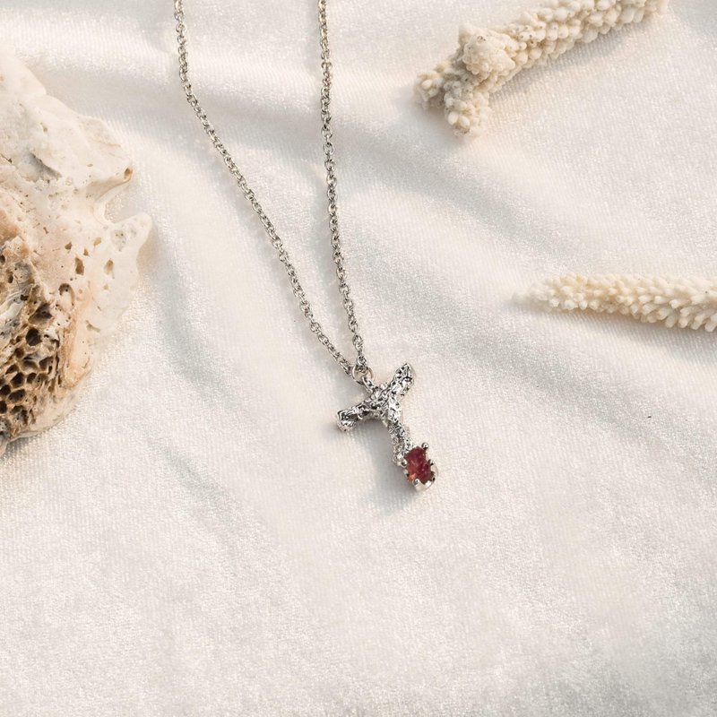 Alphabet pendant T letter - 項鍊 - 銅/黃銅 