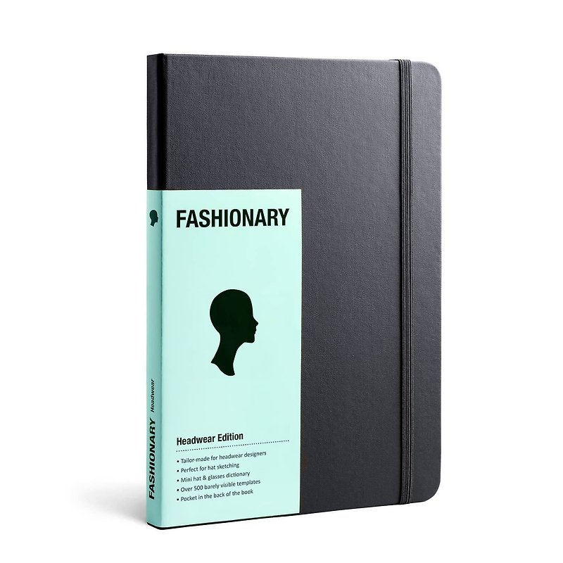 FASHIONARY hand-painted book/ hat version/ A5/ black - สมุดบันทึก/สมุดปฏิทิน - กระดาษ สีดำ