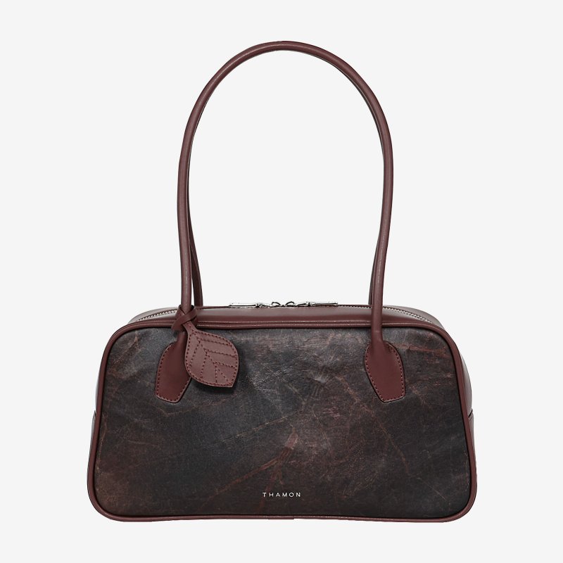 Boston Bag - Rustic Brown - 手提包/手提袋 - 植物．花 咖啡色