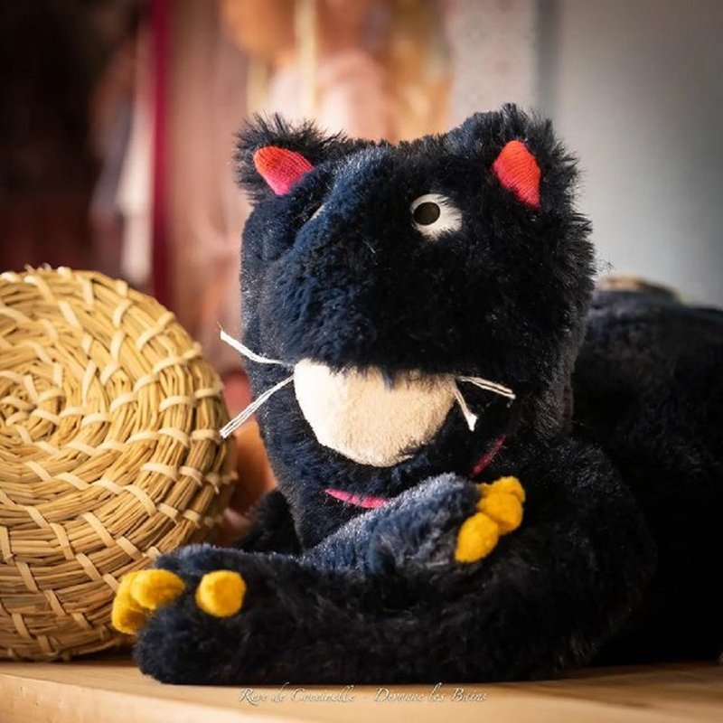 法國 Moulin Roty 藍色夜貓 50cm - 寶寶/兒童玩具/玩偶 - 其他材質 藍色