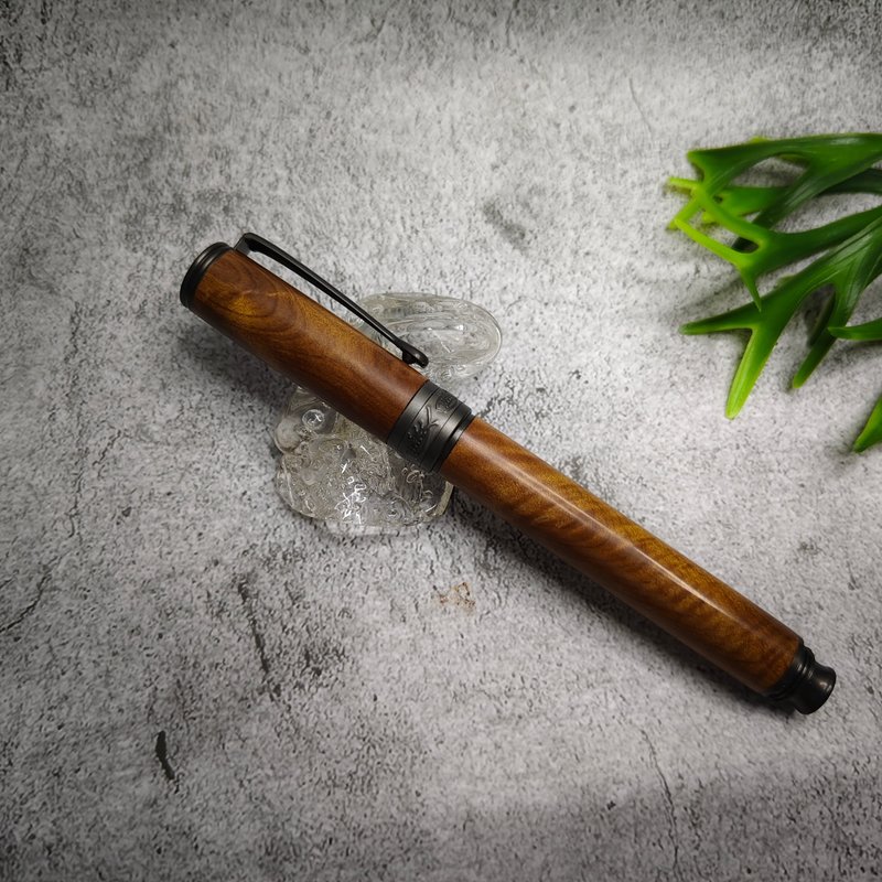 肖楠木 原木 手工筆 鋼筆 轉轉魚款 - 鋼筆 - 木頭 