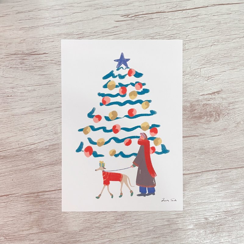 聖誕卡片 / 芬蘭 / 冰島 / 英國 原創插畫明信片-三款 - 卡片/明信片 - 紙 多色