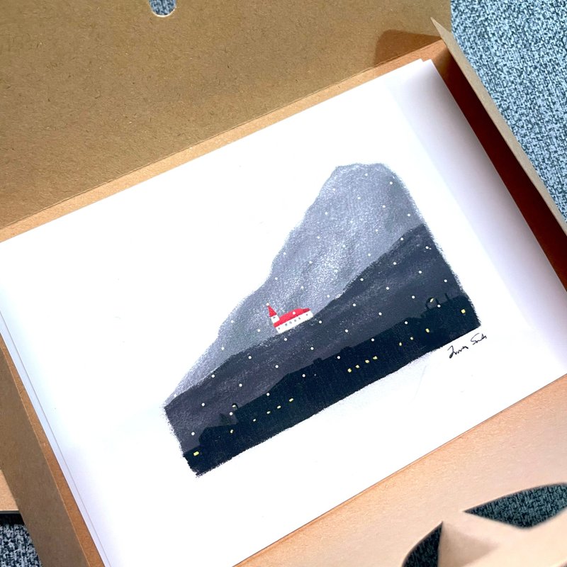 クリスマスポストカード / イラストカード - 3種 - はがき・メッセージカード - 紙 多色