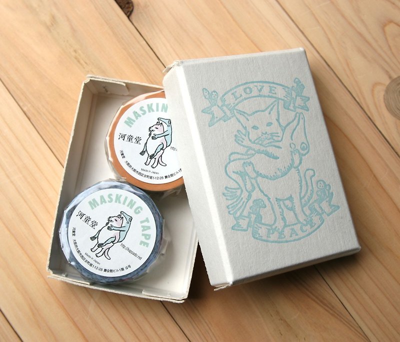 Masking tape boxed 2 pieces Sumire · Cream - มาสกิ้งเทป - กระดาษ สีเทา