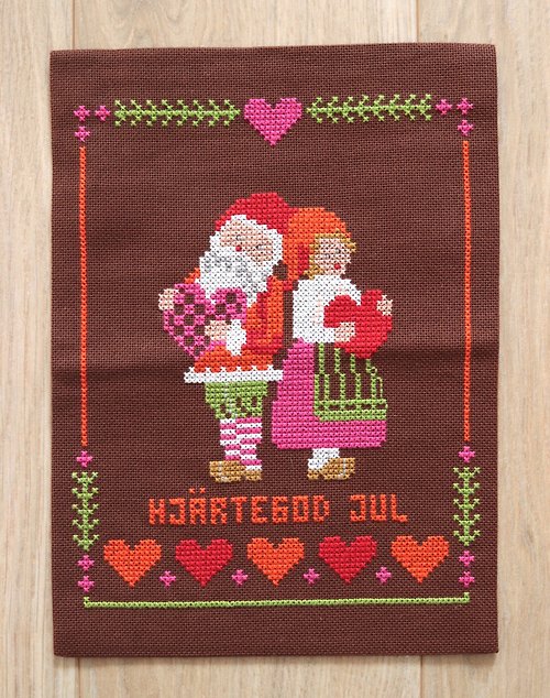 北 欧 の 雑 貨      Nordic Söpö Zakka 瑞典滿心的聖誕快樂十字繡布