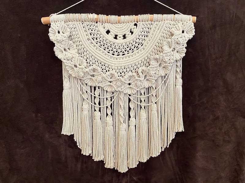 macrame tapestry wall decoration wedding decoration unique - Items for Display - Cotton & Hemp 