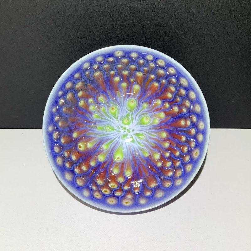 孔雀開屏中茶碗主人杯 / 邱毓寧 / 鶯歌燒 / A54 - 茶壺/茶杯/茶具 - 瓷 多色